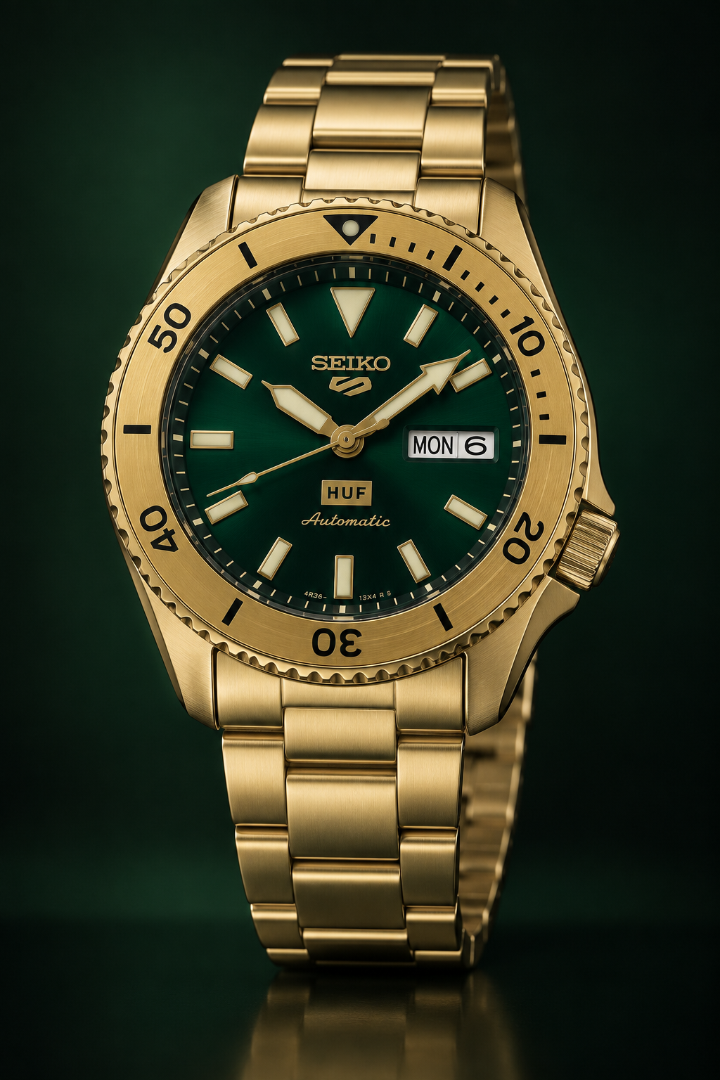 Seiko 5 Sports HUF SRPJ20 studio product view