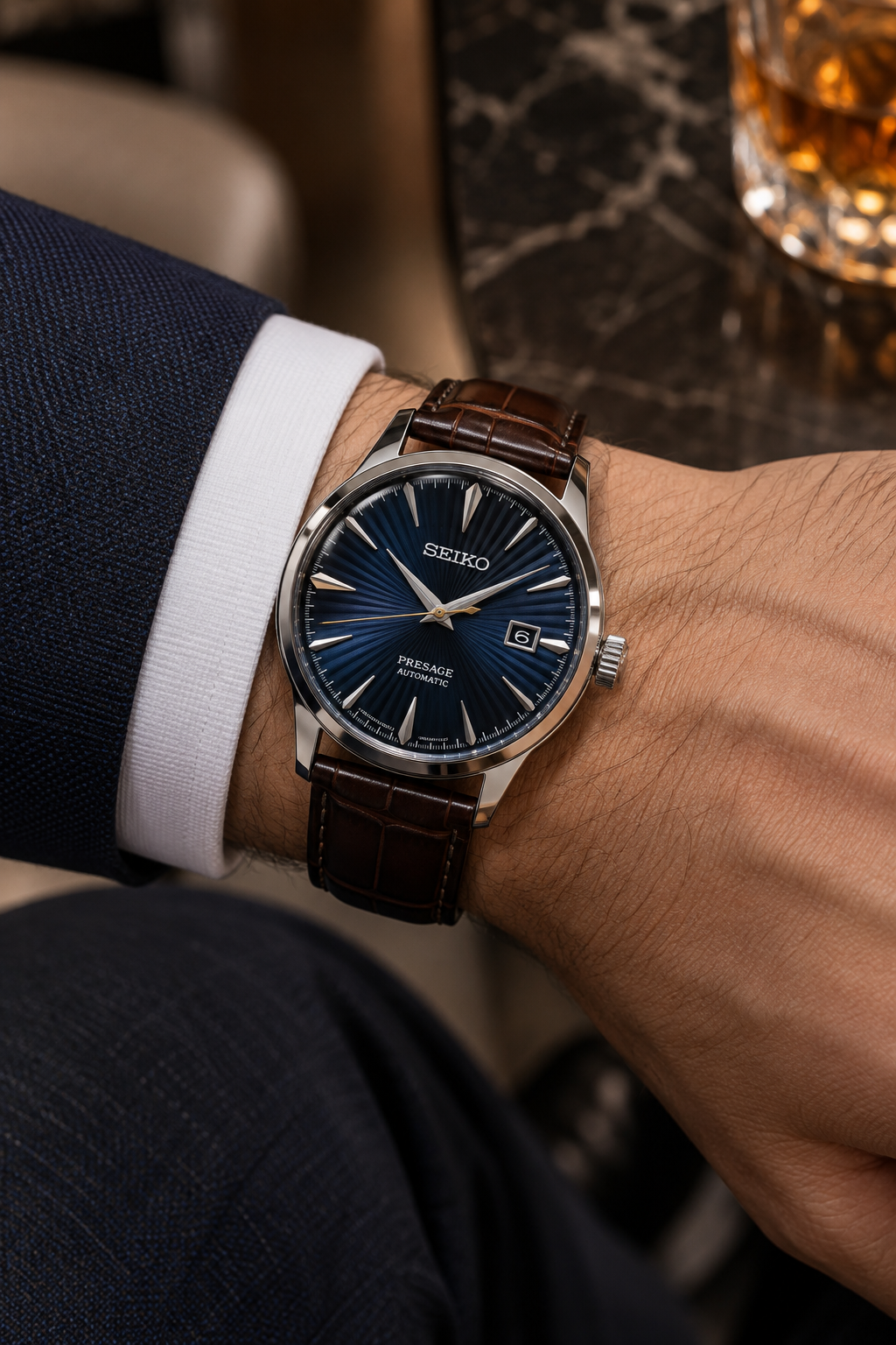 Seiko Presage SRPK15J1 wrist shot