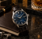Seiko Presage SRPK15J1 leather desk lifestyle