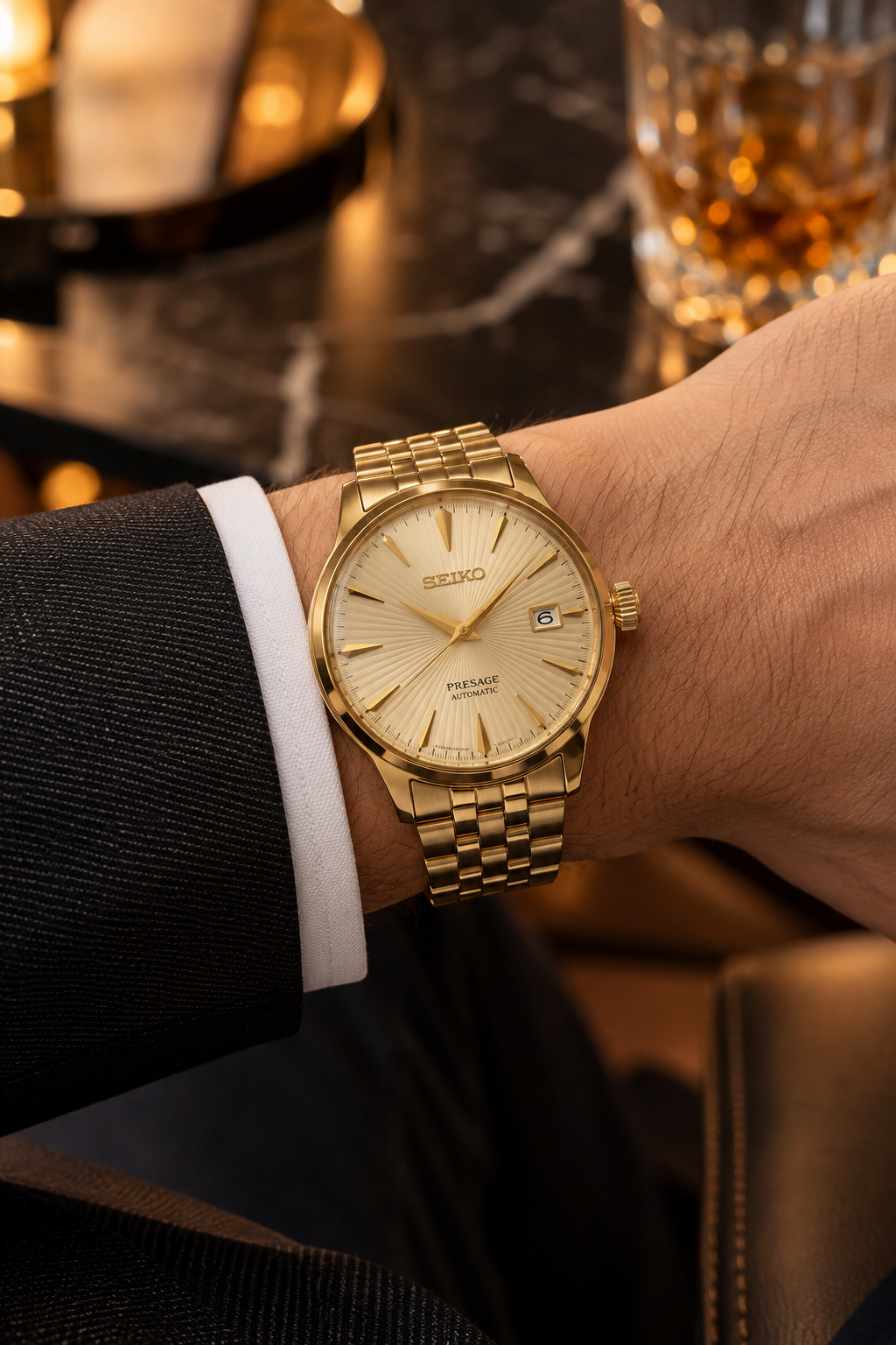 Seiko Presage SRPK46 wrist shot