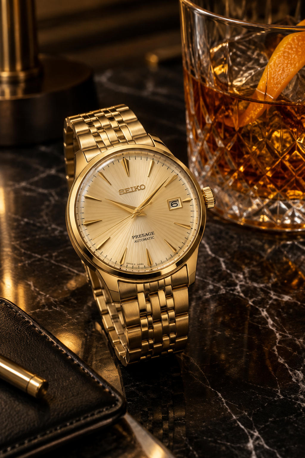 Seiko Presage SRPK46 cocktail lifestyle