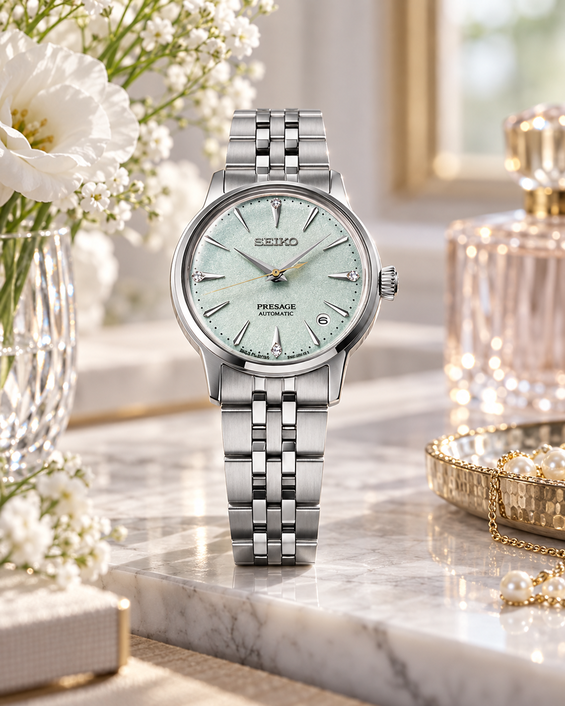 Seiko Presage SRPL63J1 vanity lifestyle
