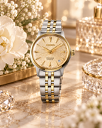 Seiko Presage SRPL64J1 floral lifestyle