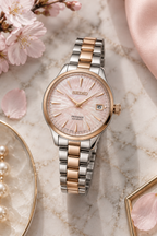 Seiko Presage SRPM06J1 cherry blossom lifestyle