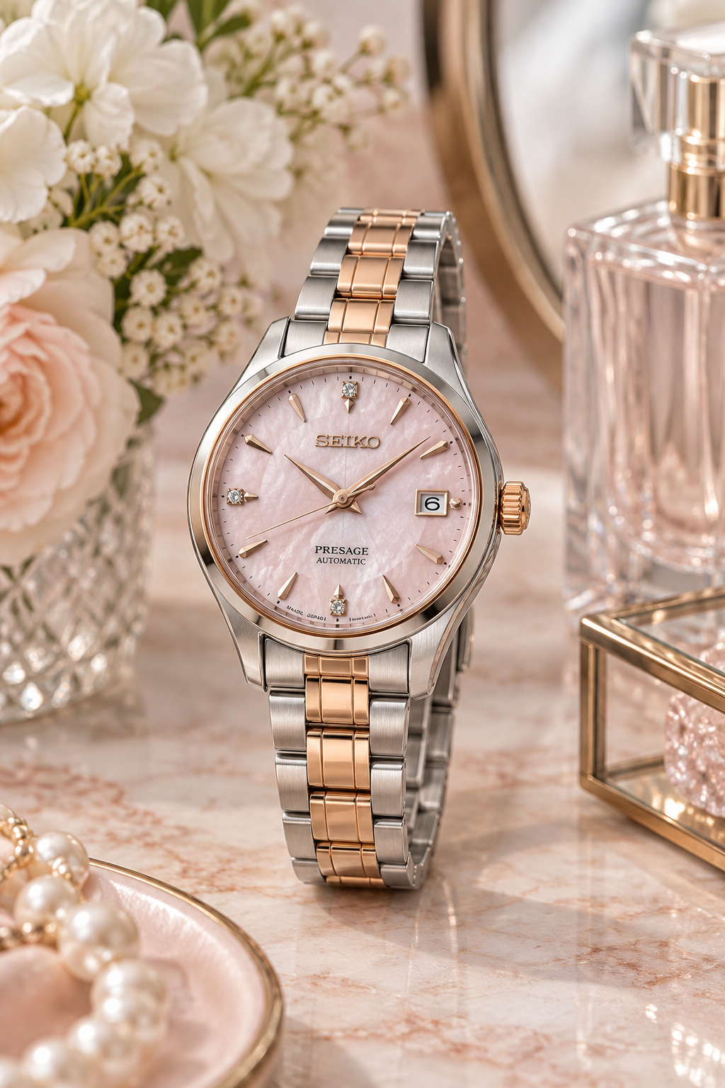 Seiko Presage SRPM06J1 vanity lifestyle