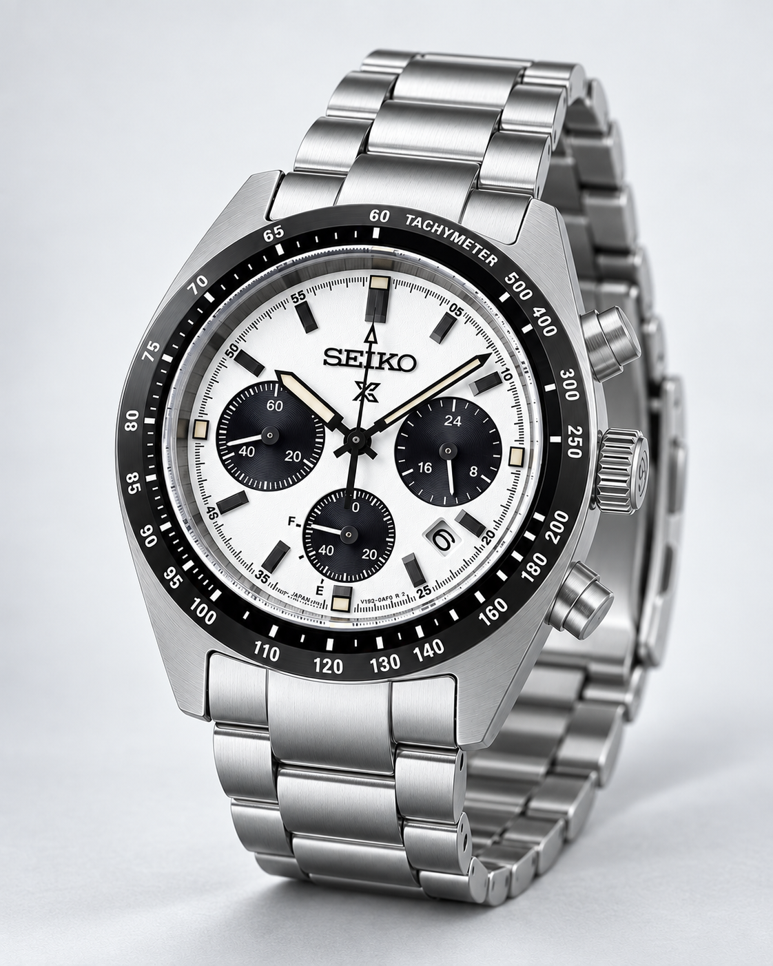 Seiko Prospex Speedtimer SSC813 angled studio product view