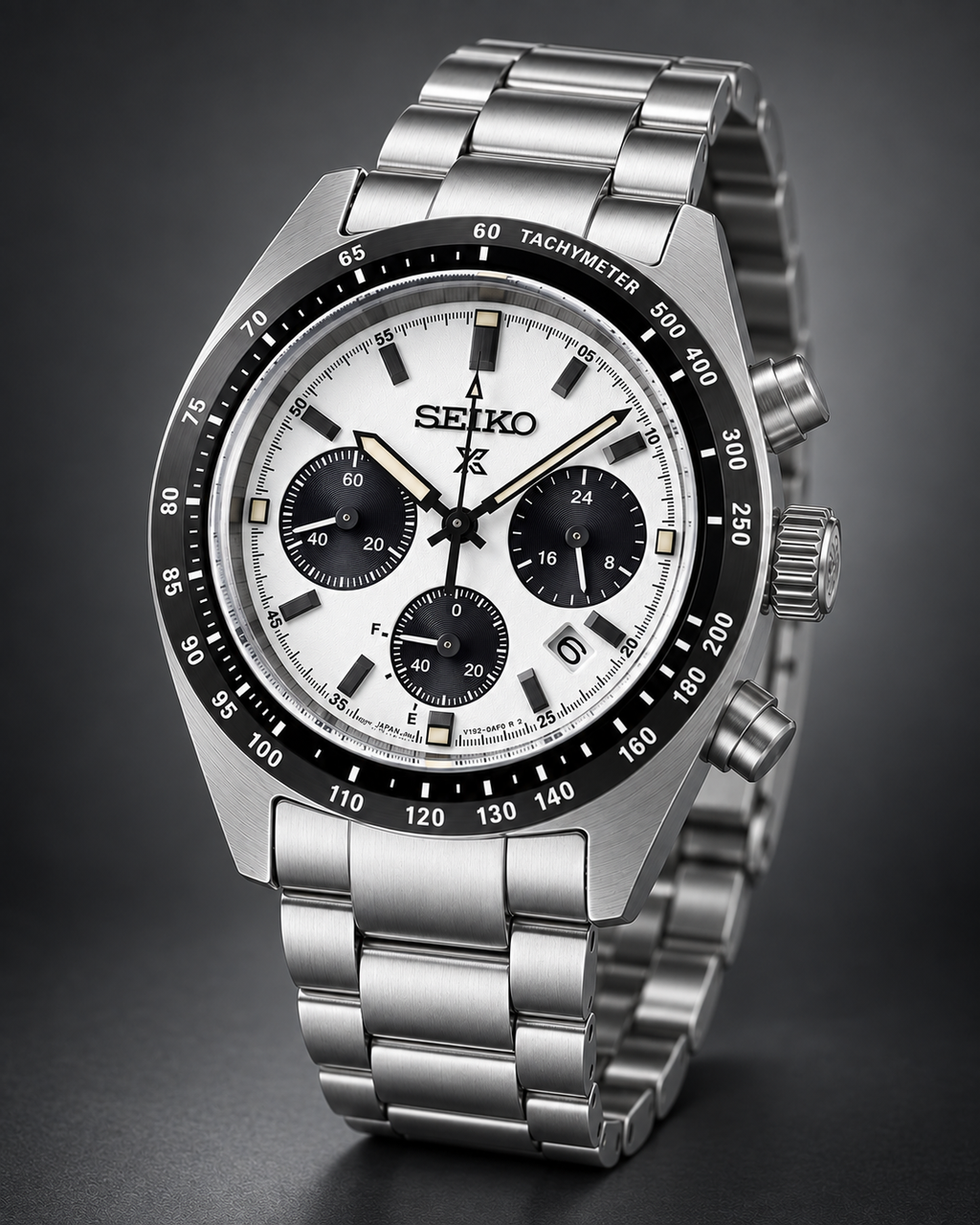 Seiko Prospex Speedtimer SSC813 luxury dark studio view
