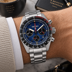 Seiko Prospex Speedtimer SSC815 solar chronograph on wrist