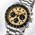 Seiko Prospex Speedtimer SSC817 gold dial studio product view