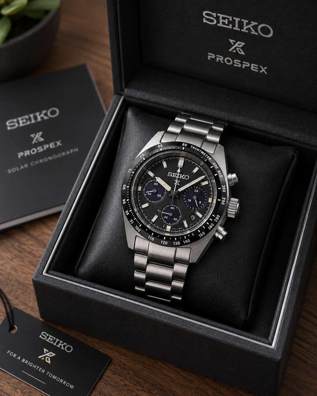 Seiko Prospex Speedtimer SSC819 presented in Seiko Prospex box