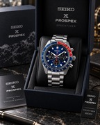 Seiko Prospex Speedtimer SSC913 presented in Seiko Prospex box