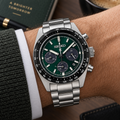 Seiko Prospex Speedtimer SSC933 solar chronograph on wrist