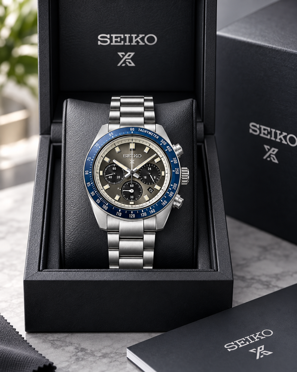 Seiko Prospex Speedtimer SSC939 presented in Seiko Prospex box