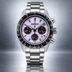 Seiko Prospex Speedtimer SSC955 Edo purple dial studio product view