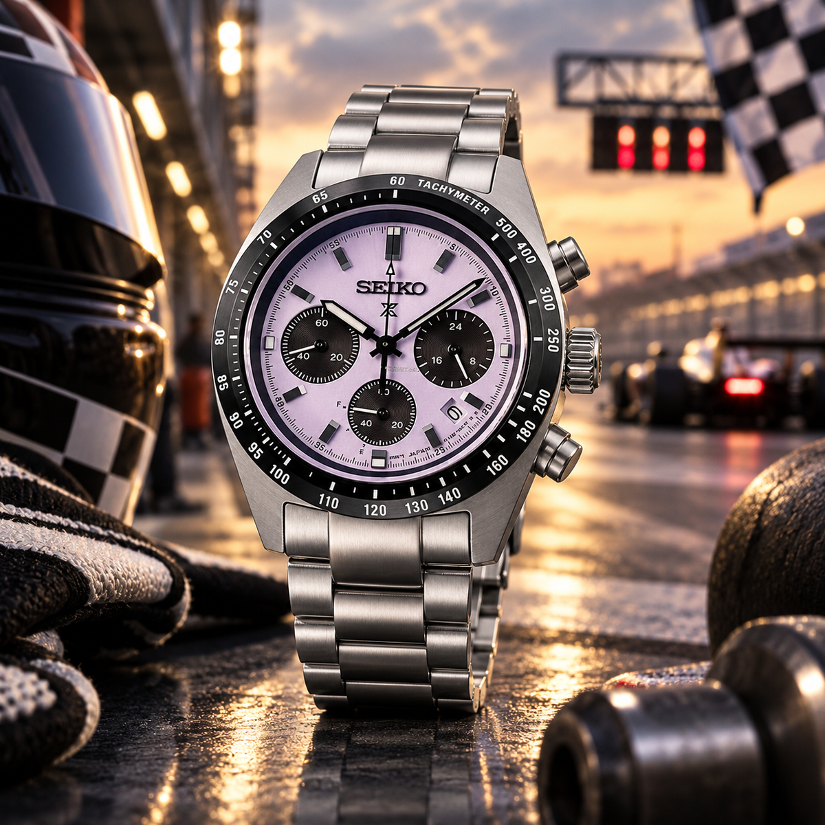 Seiko Prospex Speedtimer SSC955 World Athletics Tokyo 25 racing inspired product view