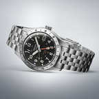 Seiko SSK023K1 black dial and GMT hand detail