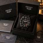 Seiko 5 Sports Field GMT SSK025K1 presented in Seiko box