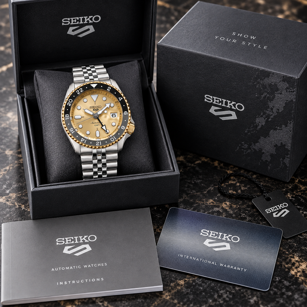 Seiko 5 Sports GMT SSK044K1 70th Anniversary Taiwan Limited Edition in Seiko box