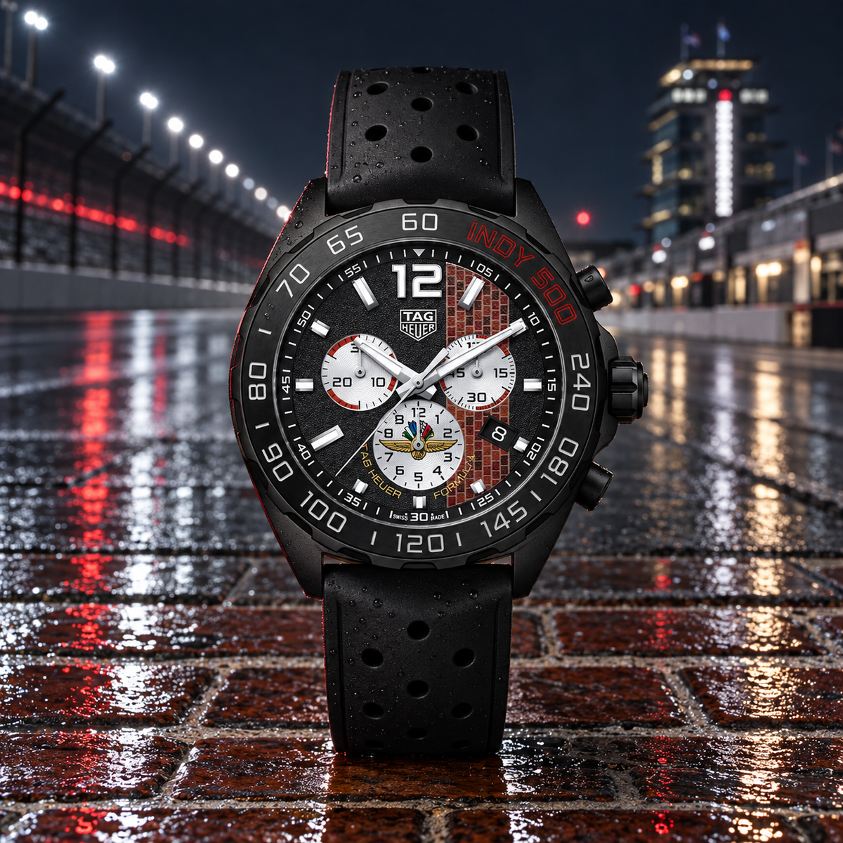 TAG Heuer Formula 1 x Indy 500 CAZ101AD.FT8024 hero on racetrack