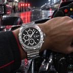 TAG Heuer Formula 1 CAZ2010.BA0876 on wrist in racing cockpit