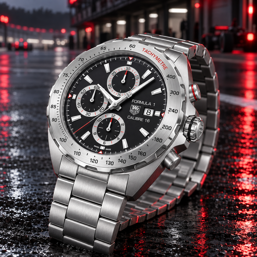 TAG Heuer Formula 1 CAZ2010.BA0876 steel case bracelet and pushers