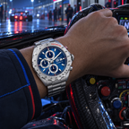 TAG Heuer Formula 1 CAZ2015.BA0876 on wrist in racing cockpit