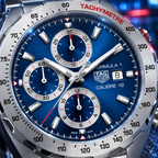 TAG Heuer Formula 1 CAZ2015.BA0876 blue sunray dial macro