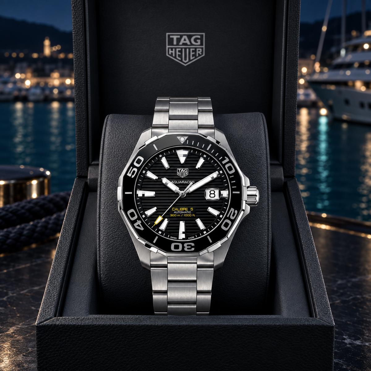 TAG Heuer Aquaracer WAY201A.BA0927 in presentation box by marina