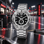 TAG Heuer Formula 1 Calibre 6 WAZ2012.BA0842 black dial racetrack hero