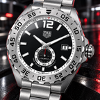 TAG Heuer Formula 1 Calibre 6 WAZ2012.BA0842 black dial macro