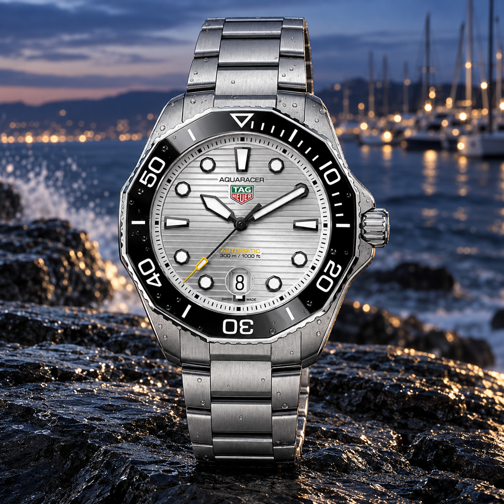 TAG Heuer Aquaracer Professional 300 WBP201C.BA0632 silver dial coastal hero