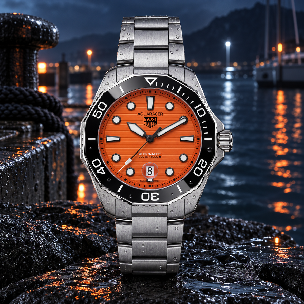 TAG Heuer Aquaracer Professional 300 Orange Diver WBP201F.BA0632 coastal hero