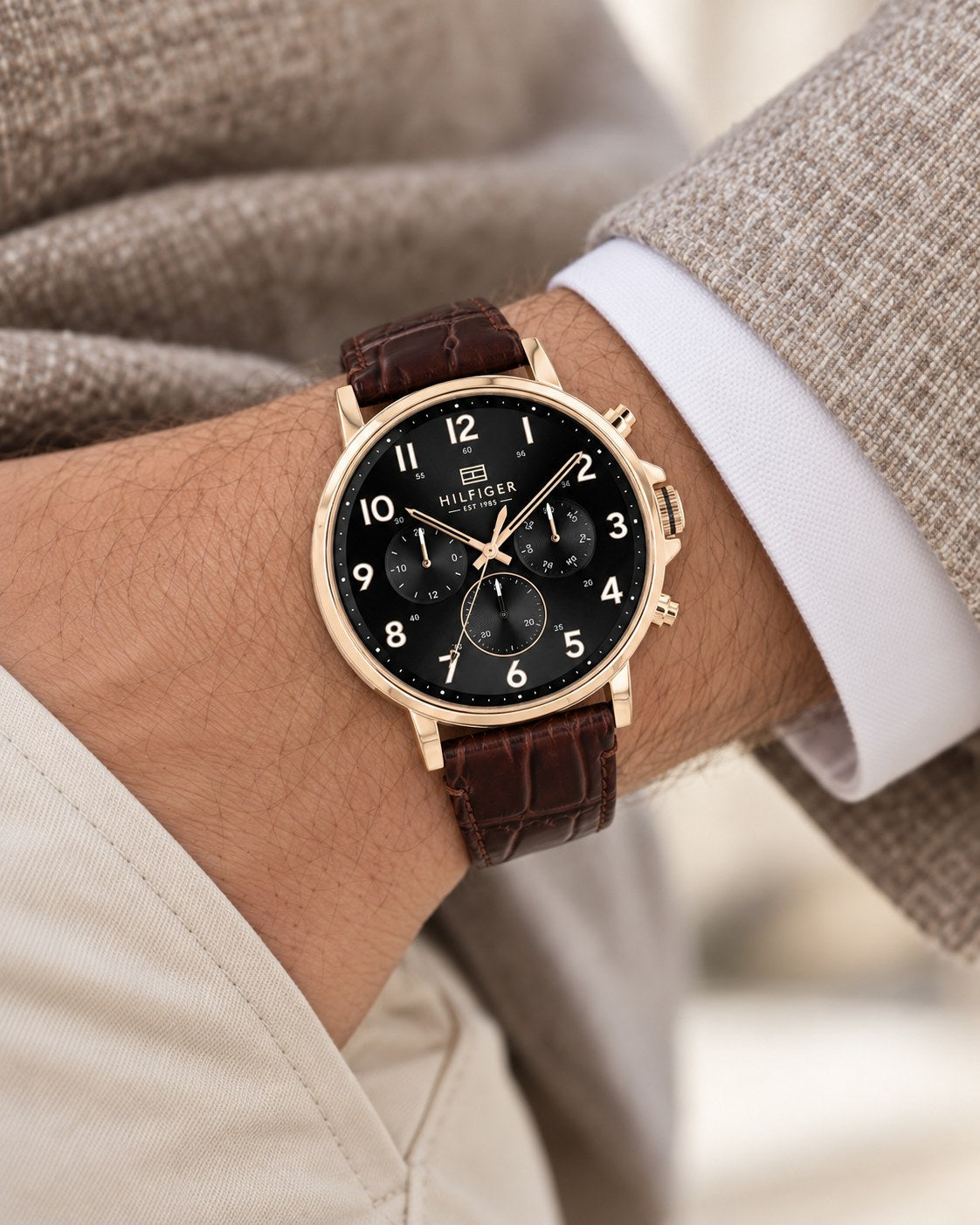 Tommy Hilfiger watch 1710379 worn on wrist