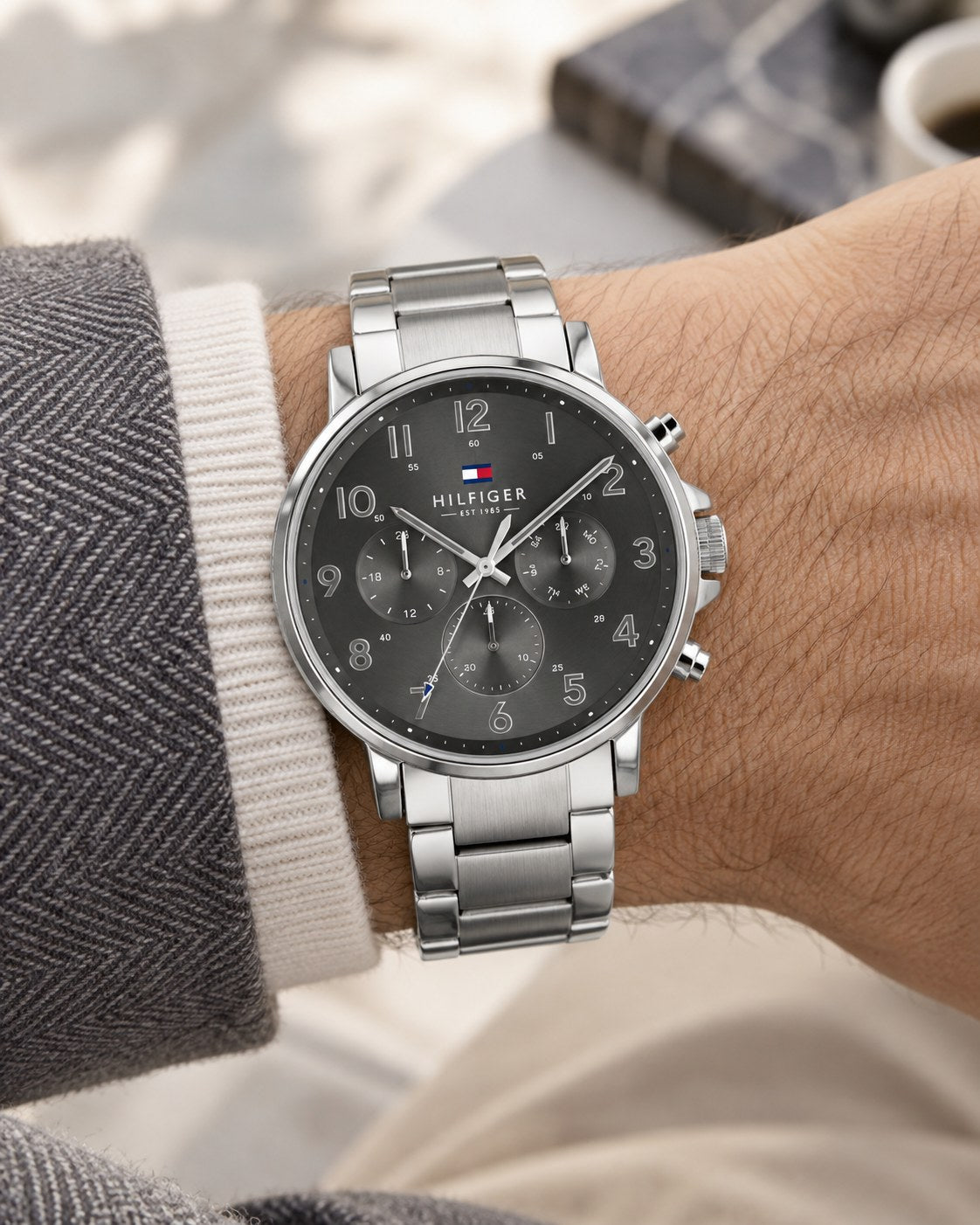 Tommy Hilfiger watch 1710382 worn on wrist