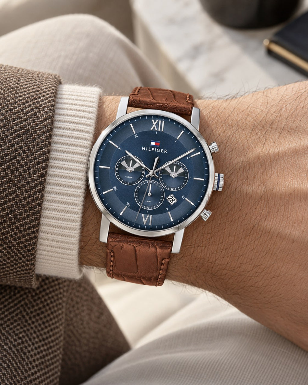 Tommy Hilfiger watch 1710393 worn on wrist
