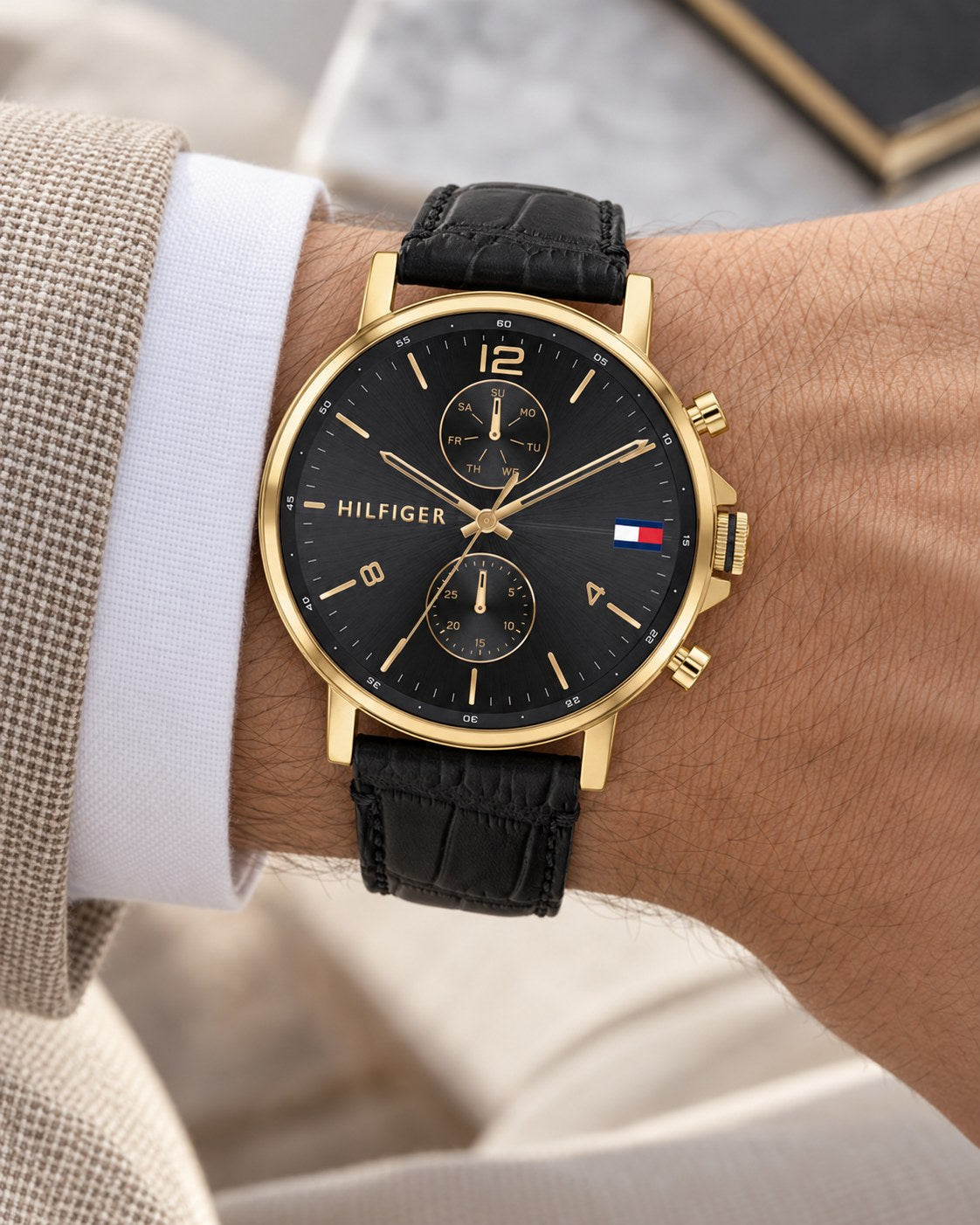 Tommy Hilfiger watch 1710417 worn on wrist