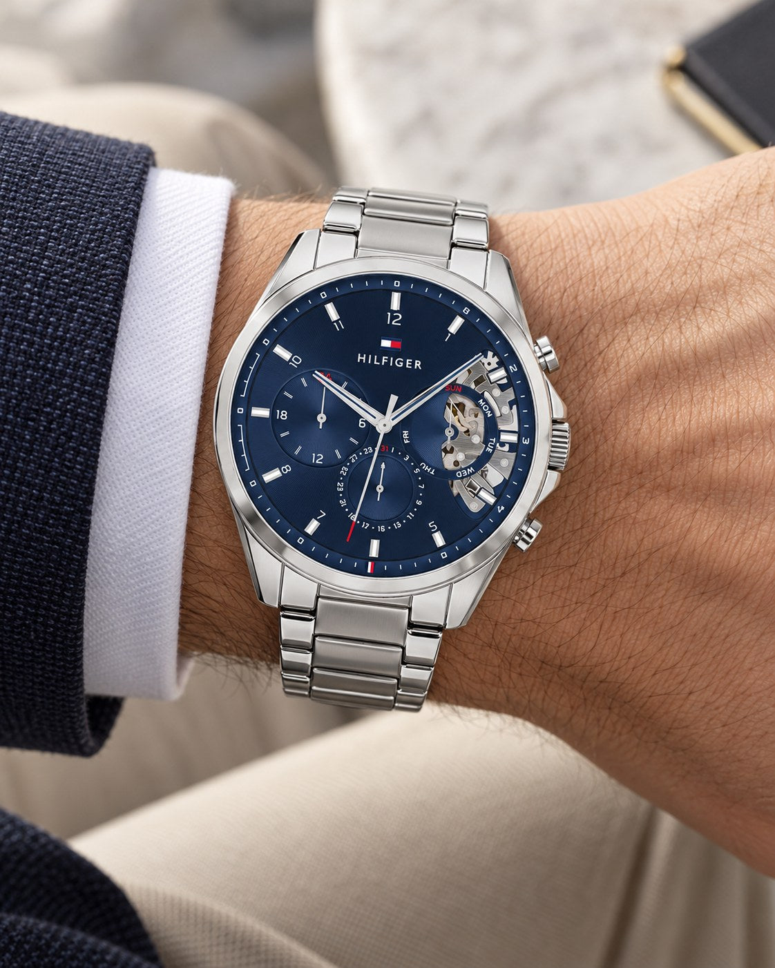 Tommy Hilfiger watch 1710448 worn on wrist