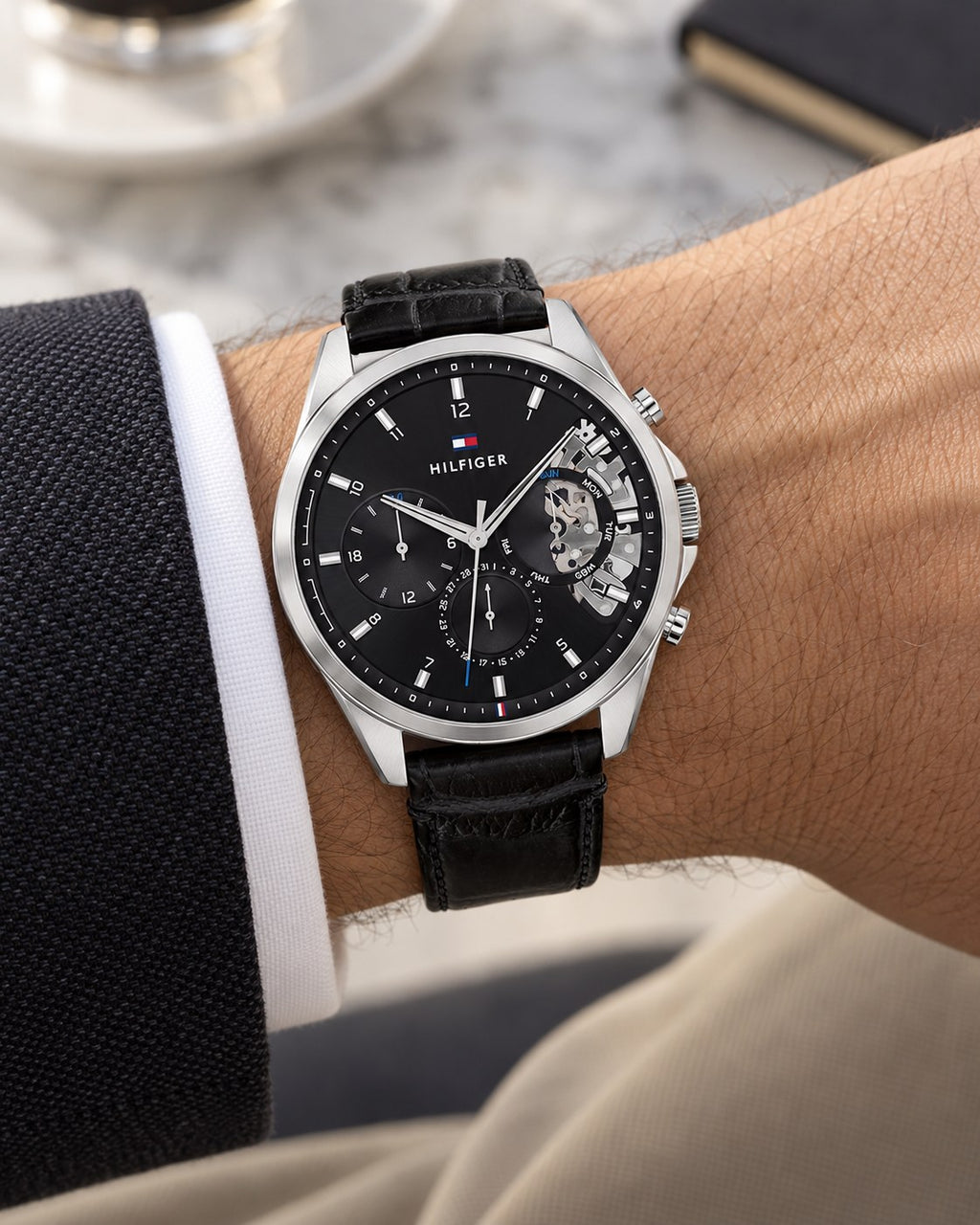 Tommy Hilfiger watch 1710449 worn on wrist