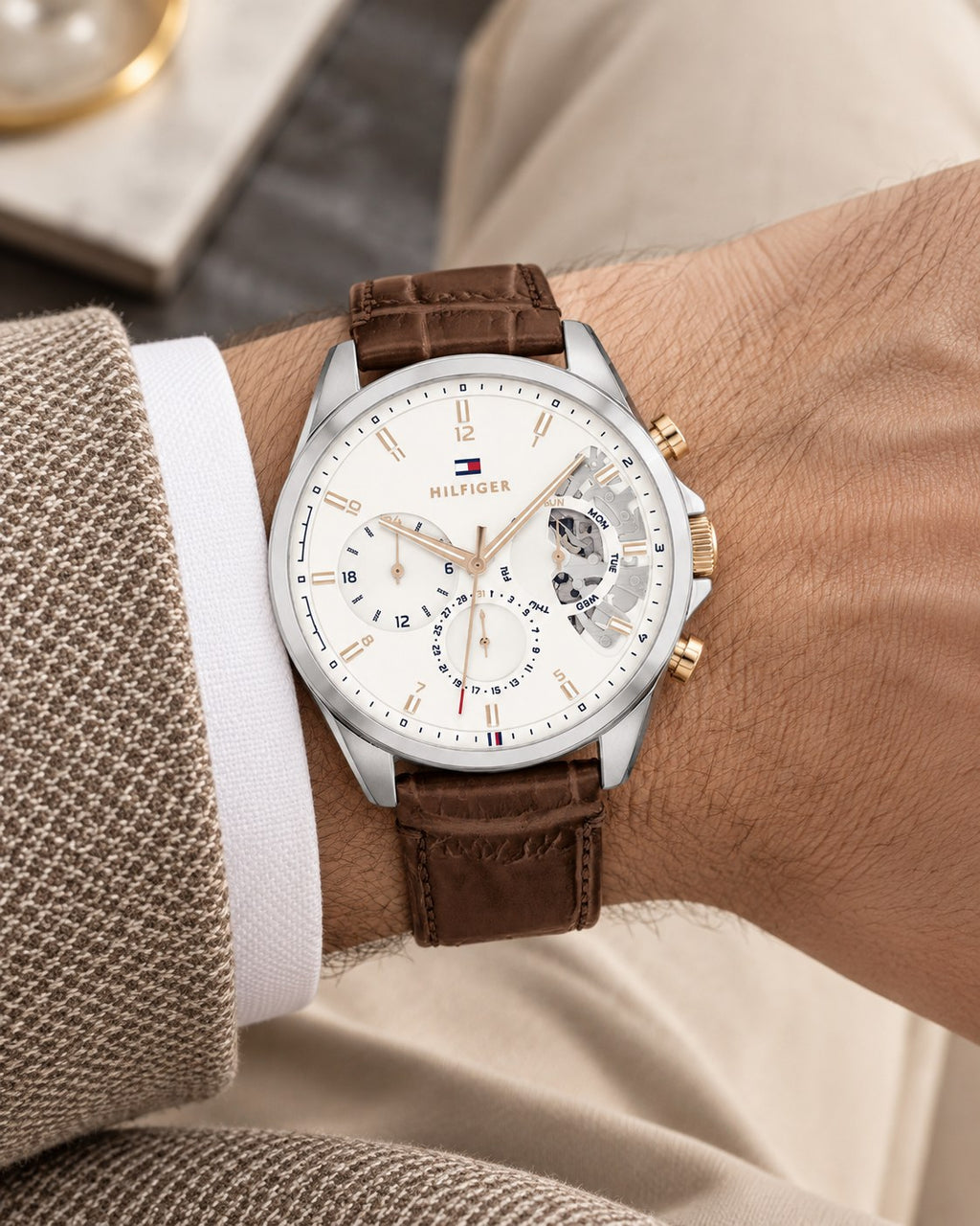 Tommy Hilfiger watch 1710450 worn on wrist