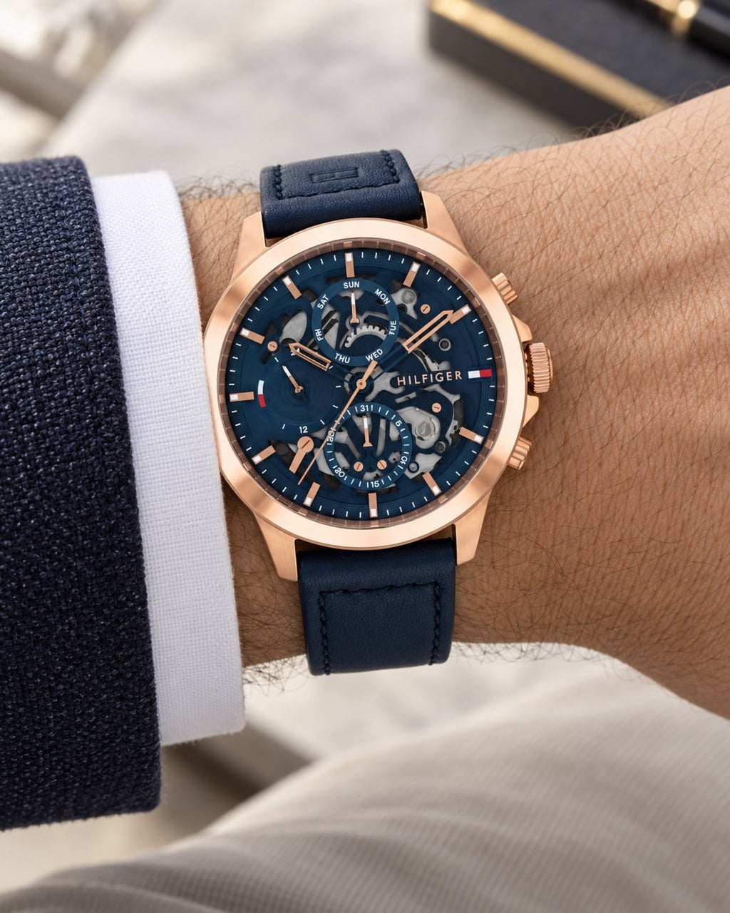 Tommy Hilfiger watch 1710475 worn on wrist