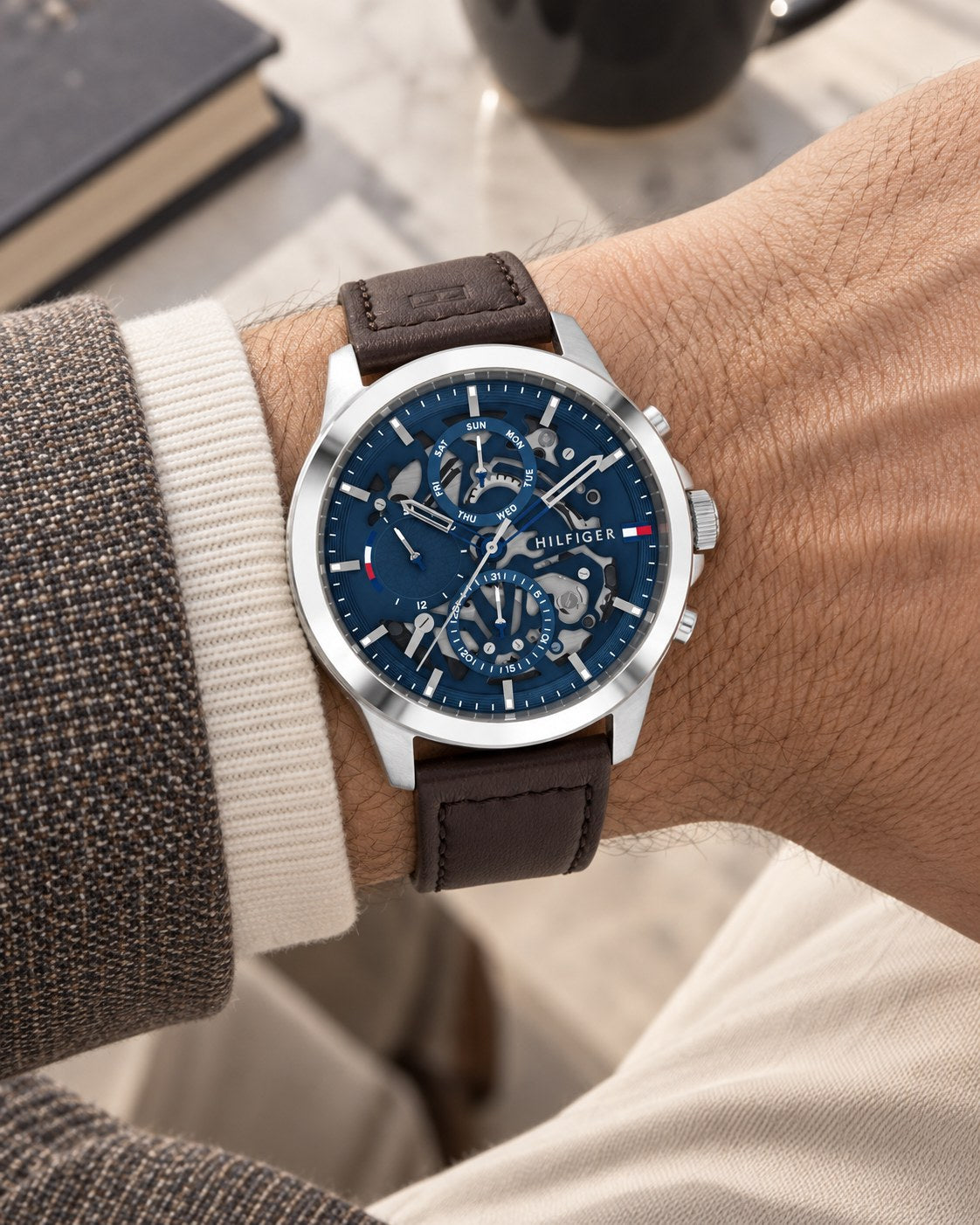 Tommy Hilfiger watch 1710476 worn on wrist