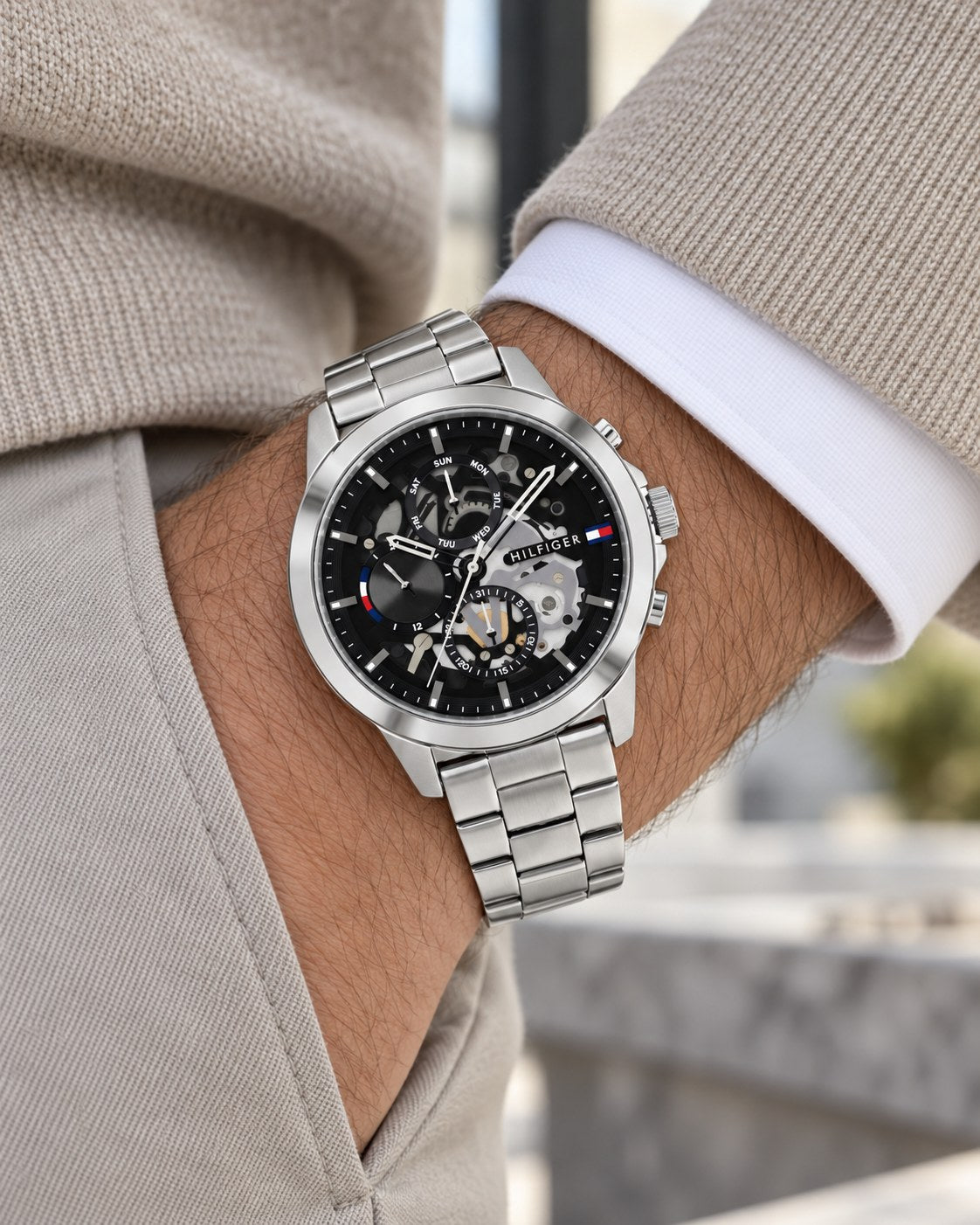 Tommy Hilfiger watch 1710477 worn on wrist
