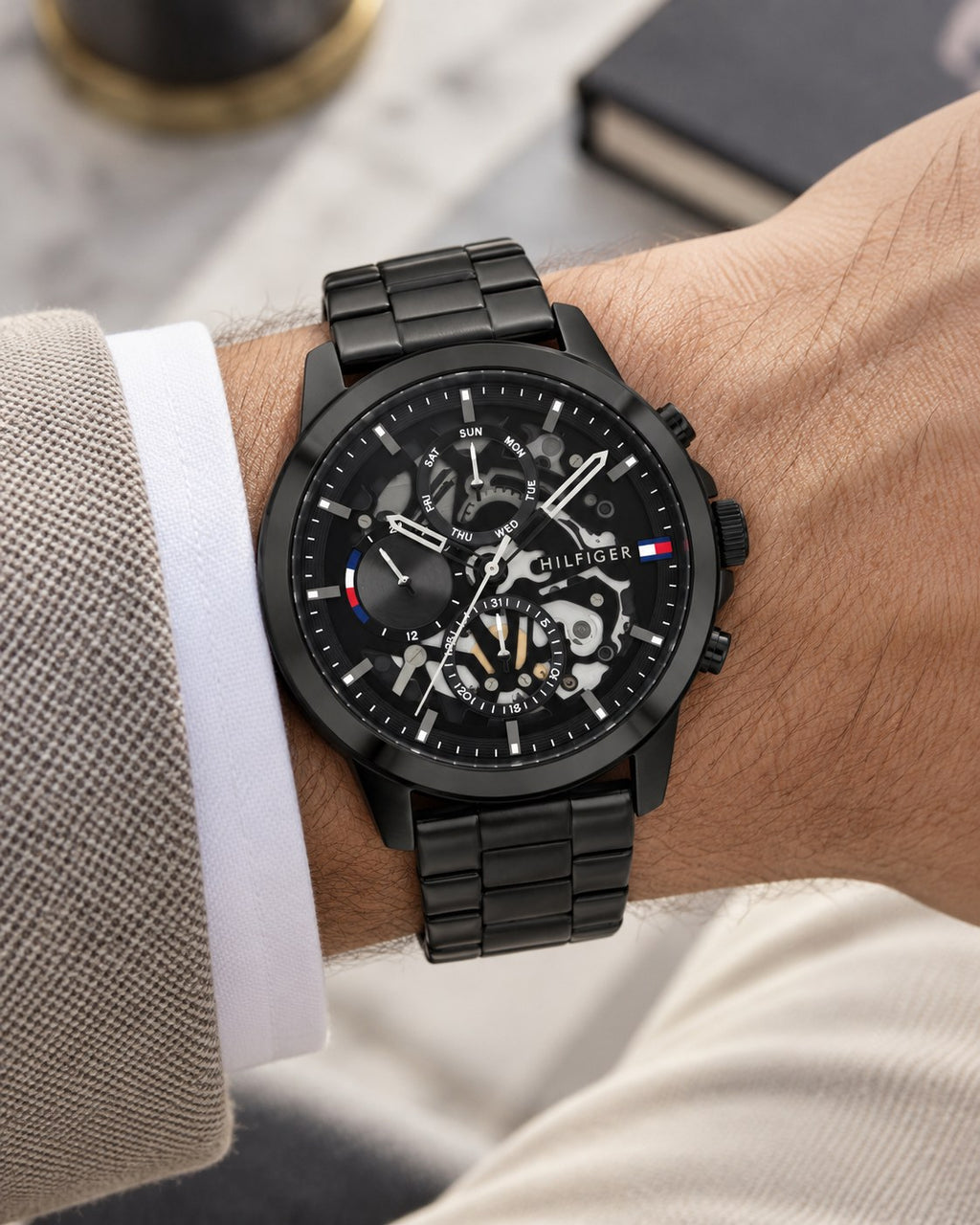 Tommy Hilfiger watch 1710478 worn on wrist