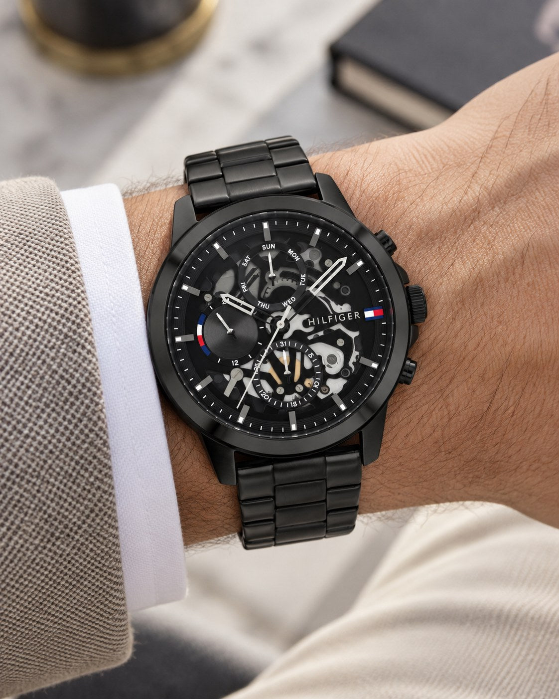 Tommy Hilfiger watch 1710478 worn on wrist