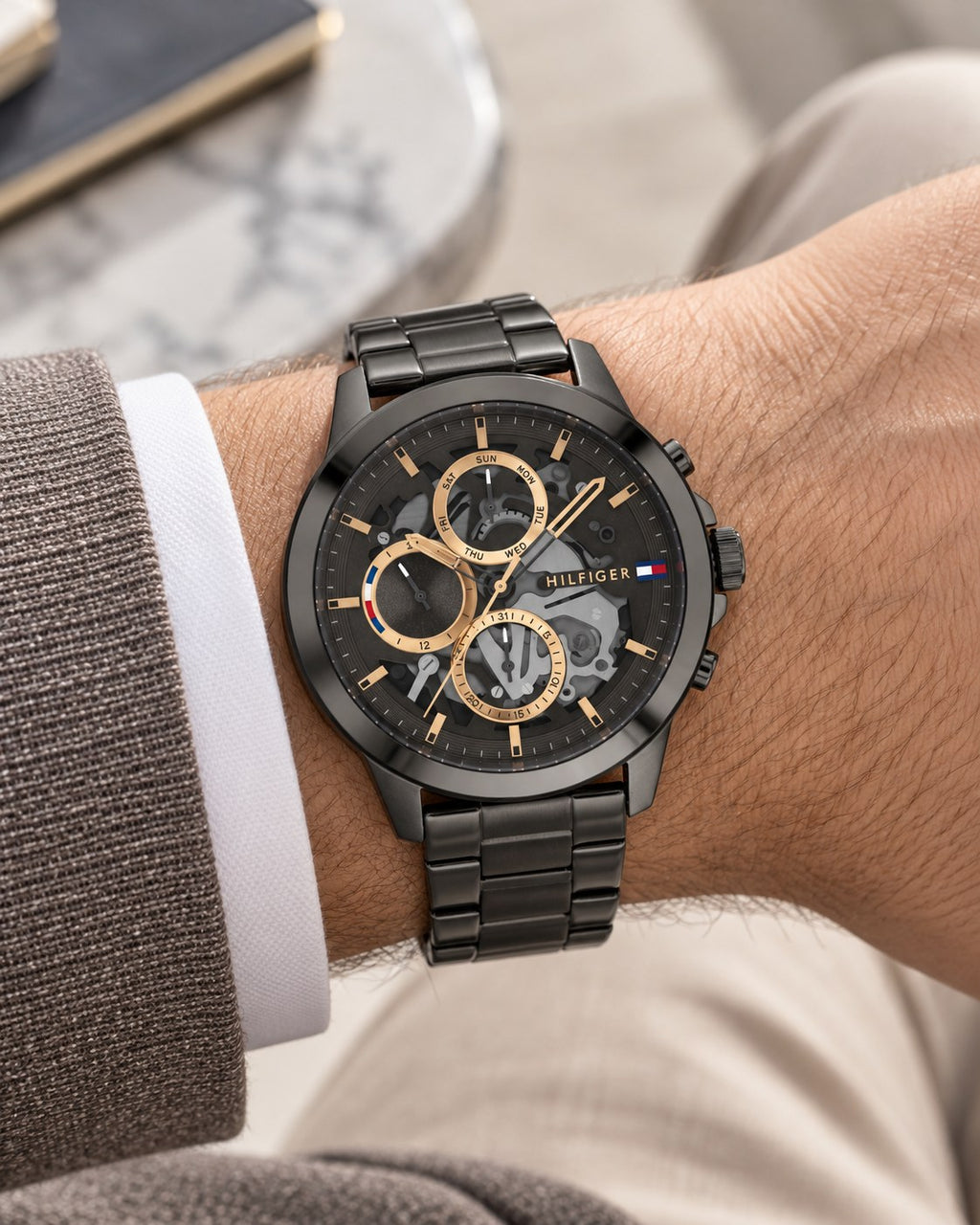 Tommy Hilfiger watch 1710479 worn on wrist