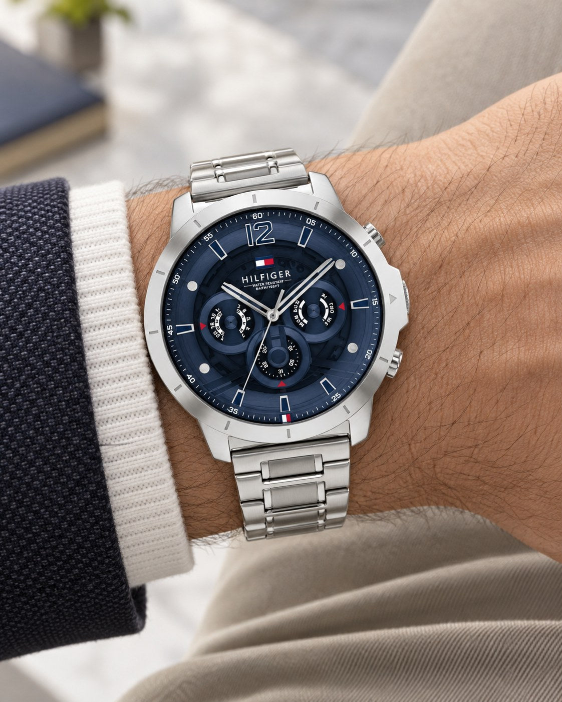 Tommy Hilfiger watch 1710492 worn on wrist