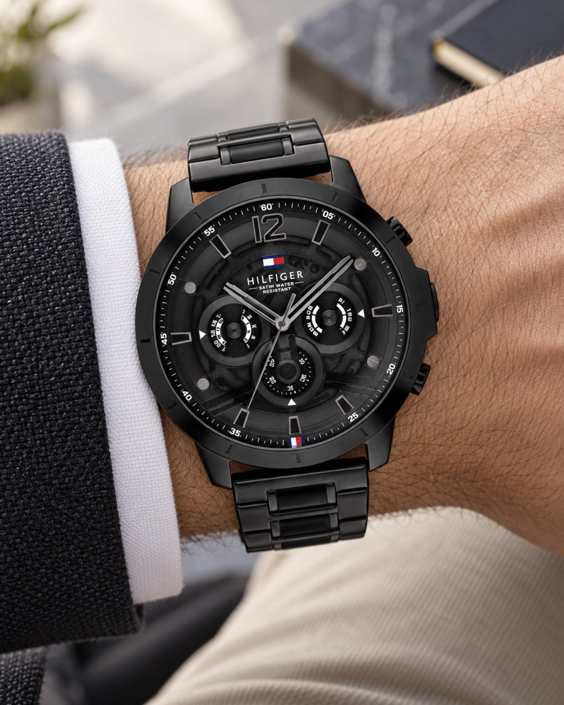 Tommy Hilfiger watch 1710494 worn on wrist