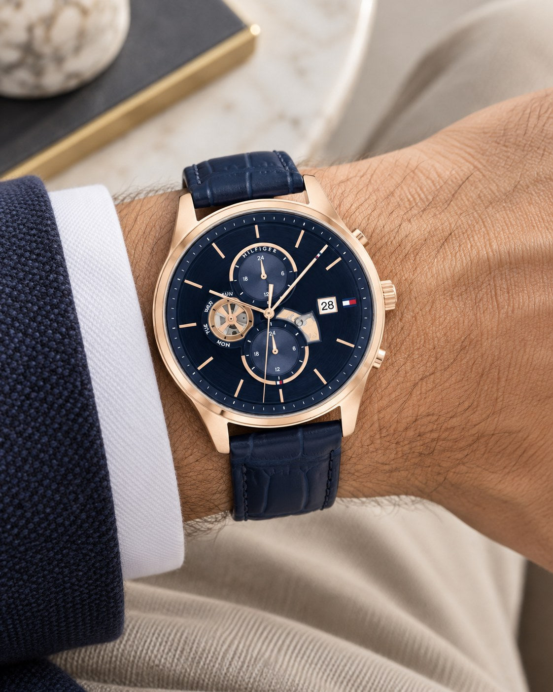 Tommy Hilfiger watch 1710503 worn on wrist
