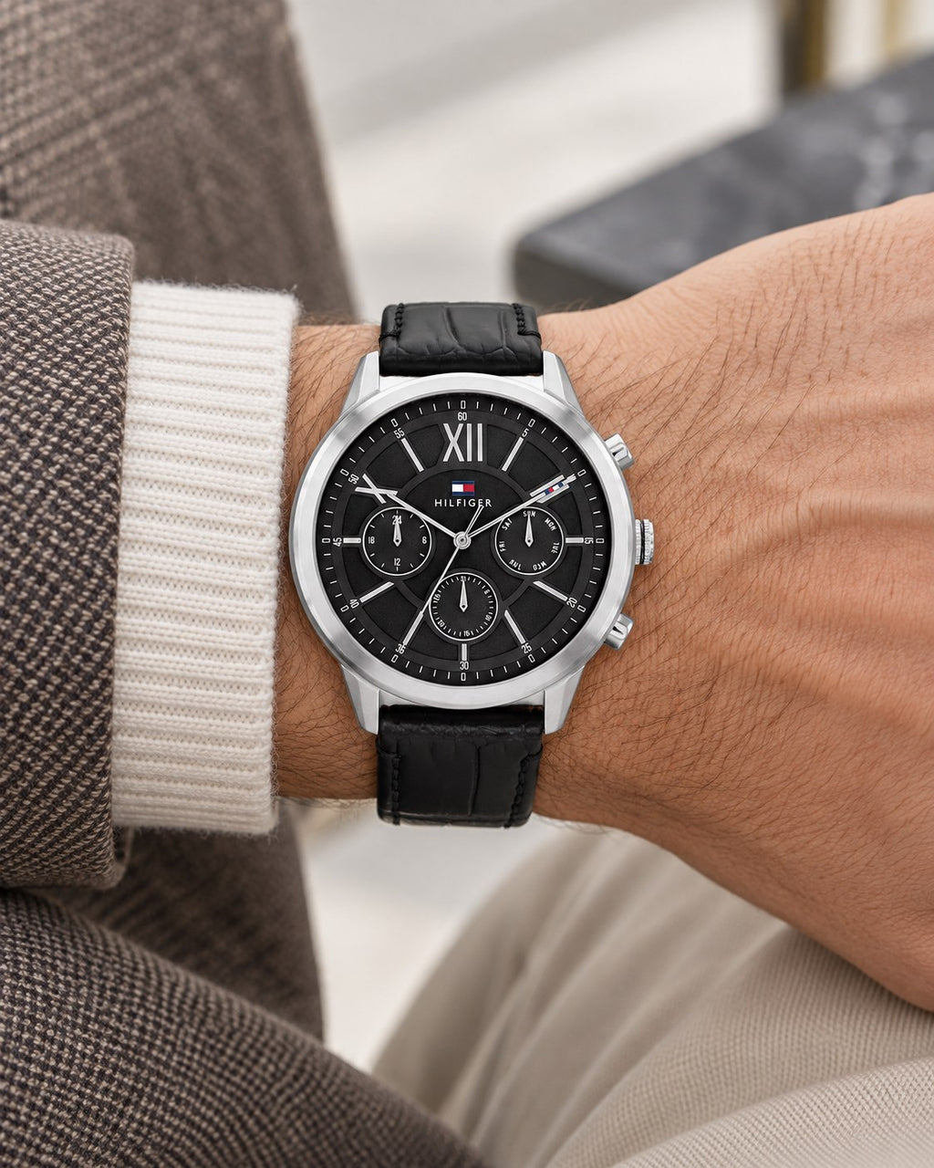 Tommy Hilfiger watch 1710527 worn on wrist