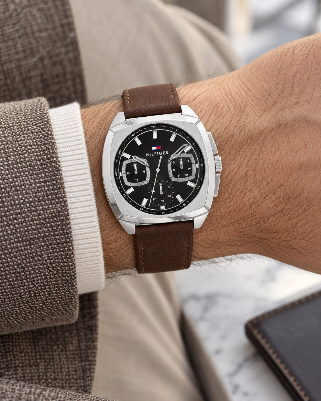 Tommy Hilfiger watch 1710555 worn on wrist